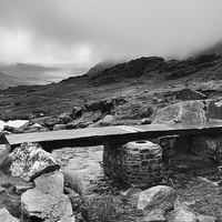 Buy canvas prints of Ogwen Valley north Wales by Tony Bates