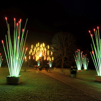 Buy canvas prints of  Kew Christmas lights by Tony Bates