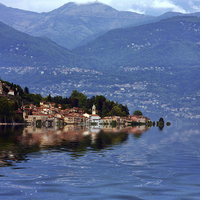 Buy canvas prints of  Lake Maggiore Italian lakes by Tony Bates