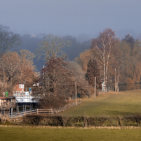 Buy canvas prints of  Day's lock Dorchester on Thames by Tony Bates