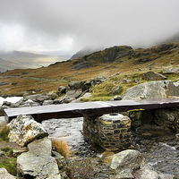 Buy canvas prints of  Footpath to the Devils Kitchen north Wales by Tony Bates