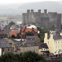 Buy canvas prints of  Conwy Castle north Wales by Tony Bates