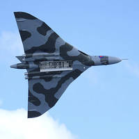 Buy canvas prints of  Vulcan XH558 with bomb doors open by Tony Bates