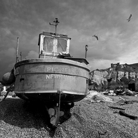 Buy canvas prints of  Hastings Fishing Boat by Tony Bates