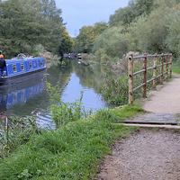 Buy canvas prints of  Kennet and Avon Canal at Theale by Tony Bates