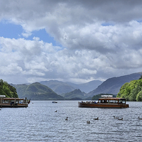 Buy canvas prints of  Derwent water launch by Tony Bates