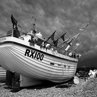 Buy canvas prints of  Hastings fishing boat by Tony Bates