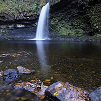 Buy canvas prints of   Sgŵd Gwladus waterfall by Tony Bates