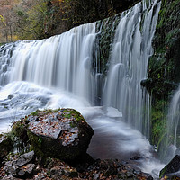 Buy canvas prints of Brecon Waterfall by Tony Bates
