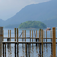 Buy canvas prints of Derwent water Jetty by Tony Bates