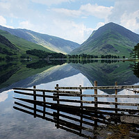 Buy canvas prints of Buttermere lake Cumbria by Tony Bates