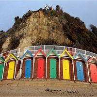 Buy canvas prints of Beach Huts by Tony Bates