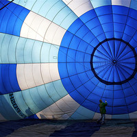 Buy canvas prints of Inside a hot air balloon by Tony Bates