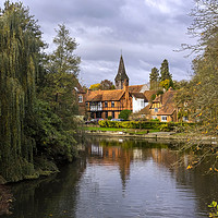 Buy canvas prints of Whitchurch on Thames mill by Tony Bates