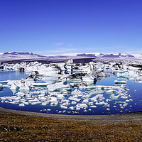 Buy canvas prints of Jökulsárlón glacial lagoon Iceland by Tony Bates
