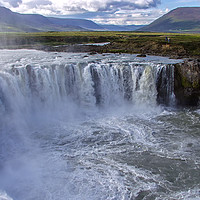Buy canvas prints of Selfoss Iceland water fall by Tony Bates