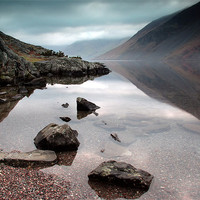 Buy canvas prints of Wast Water reflection by Tony Bates