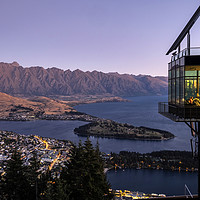 Buy canvas prints of Skyline restaurant Queenstown by Tony Bates