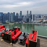 Buy canvas prints of Marina bay sands hotel Singapore by Tony Bates