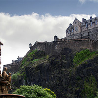 Buy canvas prints of Edinburgh Castle by Tony Bates