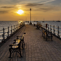 Buy canvas prints of Swanage Pier by Tony Bates