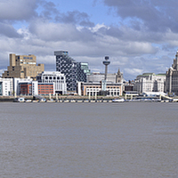 Buy canvas prints of  Liverpool Waterfront Skyline by Rob Bradley