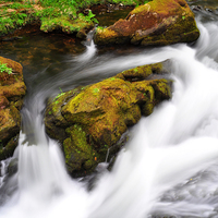 Buy canvas prints of  The Stream North Wales by Rob Bradley