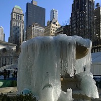 Buy canvas prints of Frozen New York by Marja Ozwell