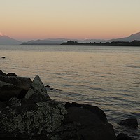 Buy canvas prints of Dusk on volcanoes                                by Marja Ozwell
