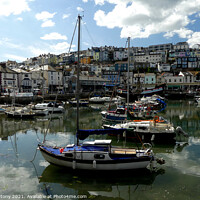 Buy canvas prints of Brixham Harbour, Devon  by Lucy Antony