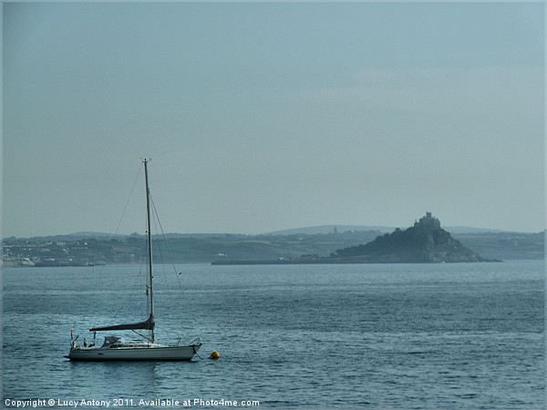 The Mount from Penzance Picture Board by Lucy Antony