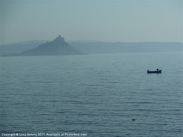 Fishing in Penzance Picture Board by Lucy Antony