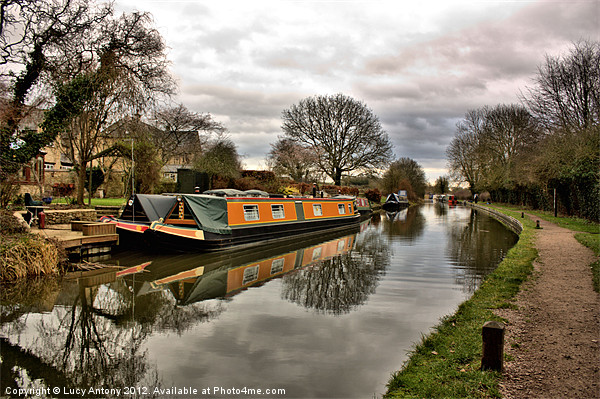 Lower Heyford Canal Picture Board by Lucy Antony