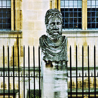 Buy canvas prints of Oxford Head - cross processed by Lucy Antony