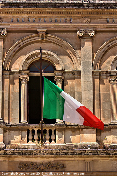 Italian flag Picture Board by Lucy Antony