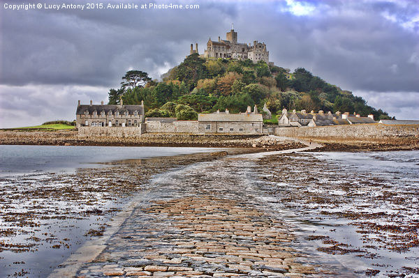 Causeway to St Michaels Mount Picture Board by Lucy Antony