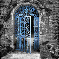 Buy canvas prints of Blue Gate by Lucy Antony