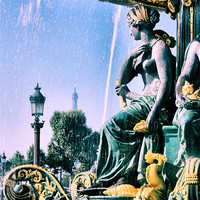 Buy canvas prints of Place du Concorde, Paris by Lucy Antony