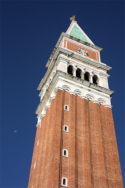 Campanile and moon Picture Board by Lucy Antony