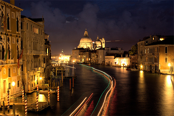 Grand Canal, Venice at Dusk Picture Board by Lucy Antony