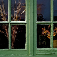 Buy canvas prints of  GREEN WINDOW by Bruce Glasser