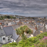 Buy canvas prints of St Ives Rooftops by Allan Briggs