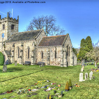 Buy canvas prints of St Oswalds Church, Collingham by Allan Briggs