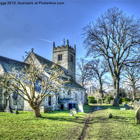 Buy canvas prints of St Oswald,s Church, Collingham by Allan Briggs