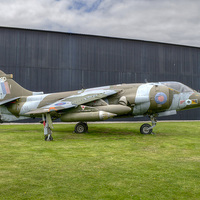 Buy canvas prints of  Hawker Harrier G.R.3 XV748 by Allan Briggs