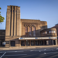 Buy canvas prints of  Odeon Cinema by Allan Briggs