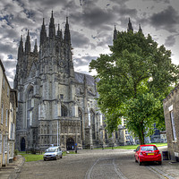 Buy canvas prints of Canterbury Cathedral by Allan Briggs