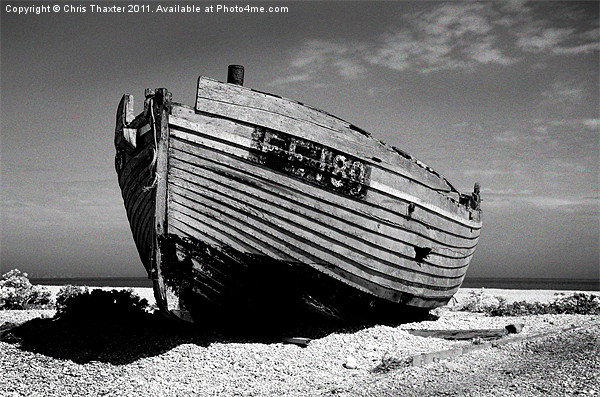 Dungeness Boat Past its Prime Picture Board by Chris Thaxter