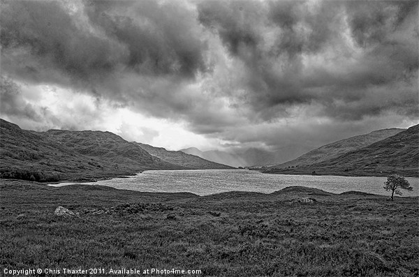 Storm over Loch Arklet Picture Board by Chris Thaxter