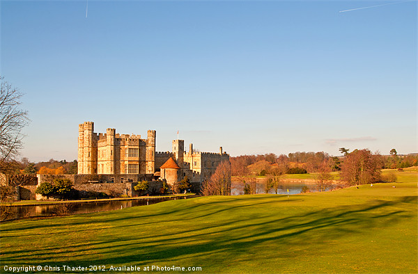 Leeds Castle Golf Course View Picture Board by Chris Thaxter